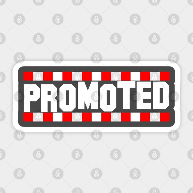 Promoted, celebrate Wrexham Sticker by Teessential